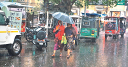 Rain brings relief from heat; waterlogging adds to woes